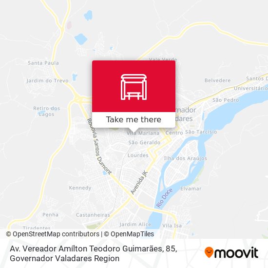 Mapa Av. Vereador Amílton Teodoro Guimarães, 85