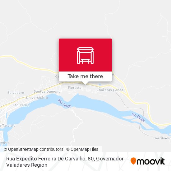 Mapa Rua Expedito Ferreira De Carvalho, 80