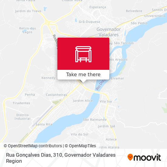 Mapa Rua Gonçalves Dias, 310