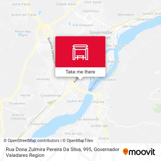 Rua Dona Zulmira Pereira Da Silva, 995 map