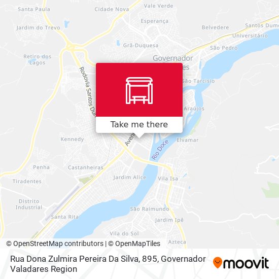Mapa Rua Dona Zulmira Pereira Da Silva, 895