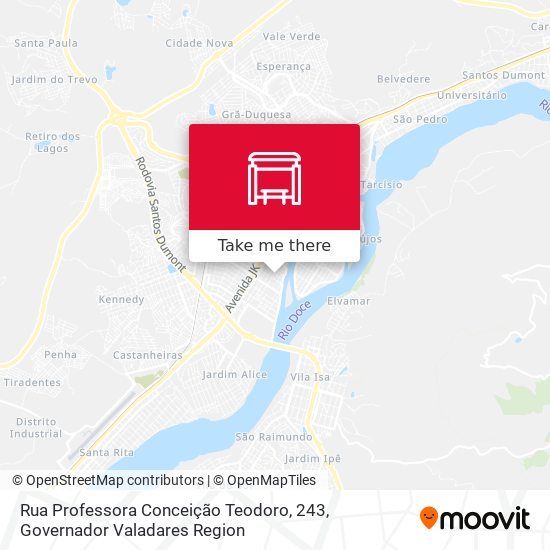 Mapa Rua Professora Conceição Teodoro, 243