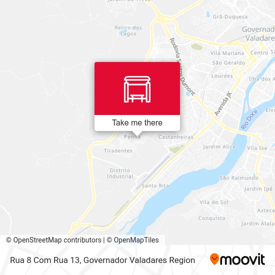 Rua 8 Com Rua 13 map