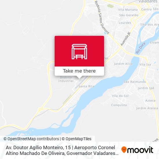 Mapa Av. Doutor Agílio Monteiro, 15 | Aeroporto Coronel Altino Machado De Oliveira