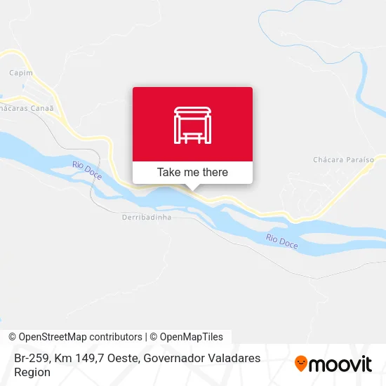 Br-259, Km 149,7 Oeste map
