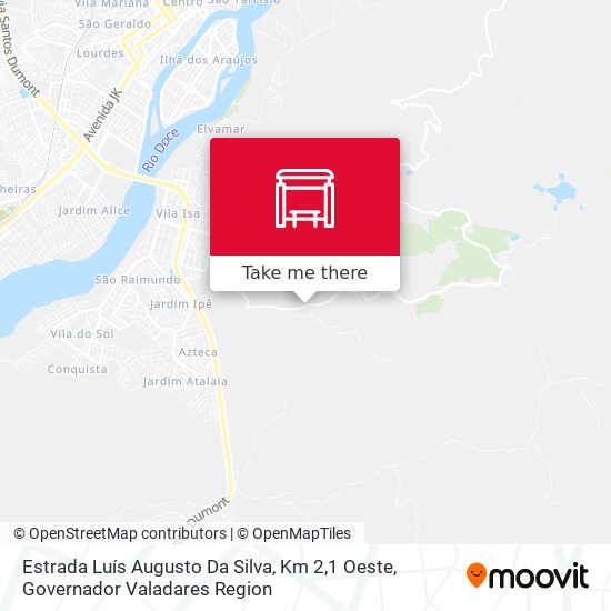 Mapa Estrada Luís Augusto Da Silva, Km 2,1 Oeste