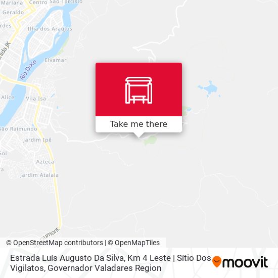 Mapa Estrada Luís Augusto Da Silva, Km 4 Leste | Sítio Dos Vigilatos