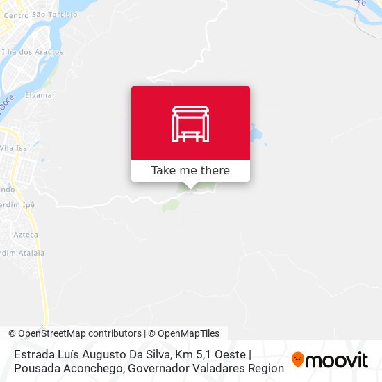 Mapa Estrada Luís Augusto Da Silva, Km 5,1 Oeste | Pousada Aconchego