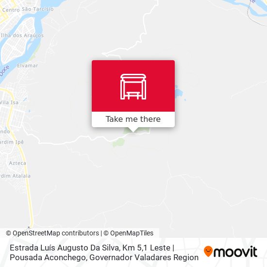 Mapa Estrada Luís Augusto Da Silva, Km 5,1 Leste | Pousada Aconchego