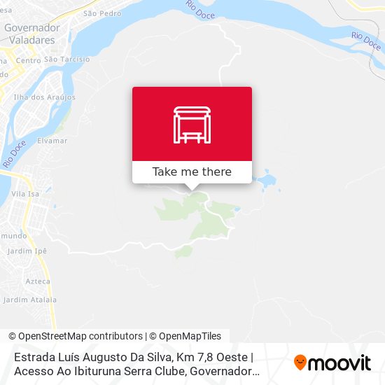 Mapa Estrada Luís Augusto Da Silva, Km 7,8 Oeste | Acesso Ao Ibituruna Serra Clube