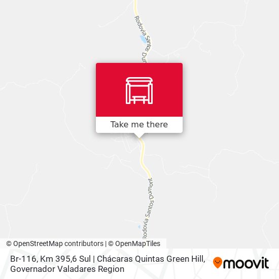 Mapa Br-116, Km 395,6 Sul | Chácaras Quintas Green Hill