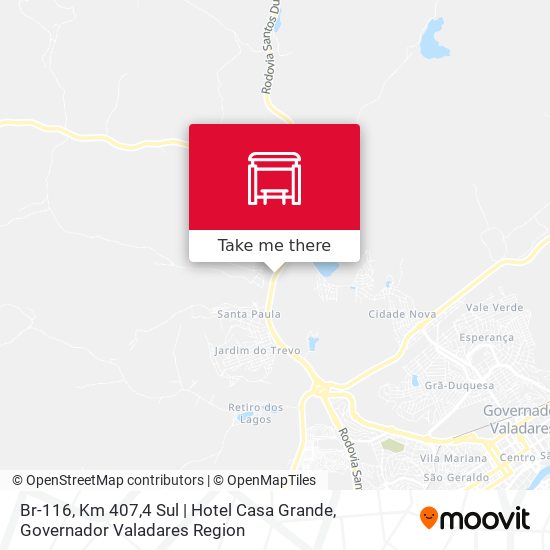 Br-116, Km 407,4 Sul | Hotel Casa Grande map