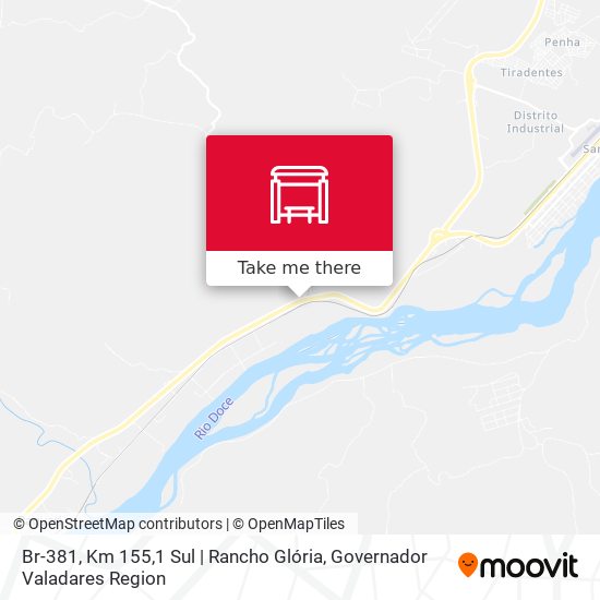 Mapa Br-381, Km 155,1 Sul | Rancho Glória