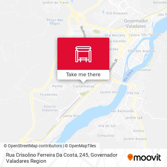 Rua Crisolino Ferreira Da Costa, 245 map