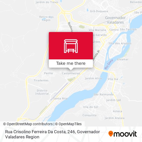 Rua Crisolino Ferreira Da Costa, 246 map