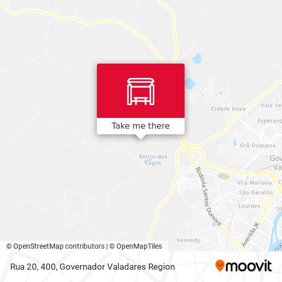 Rua 20, 400 map