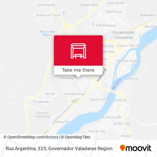 Mapa Rua Argentina, 325