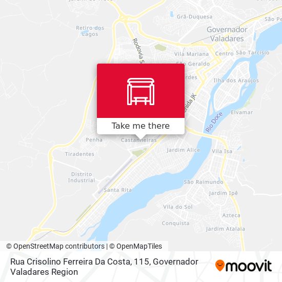 Rua Crisolino Ferreira Da Costa, 115 map