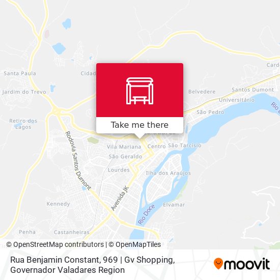 Rua Benjamin Constant, 969 | Gv Shopping map