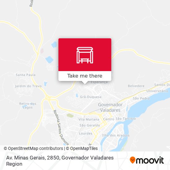 Mapa Av. Minas Gerais, 2850