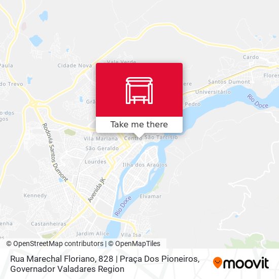 Mapa Rua Marechal Floriano, 828 | Praça Dos Pioneiros