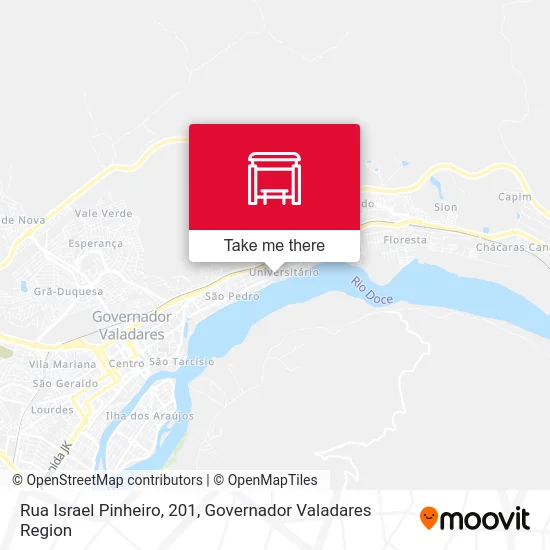 Rua Israel Pinheiro, 201 map