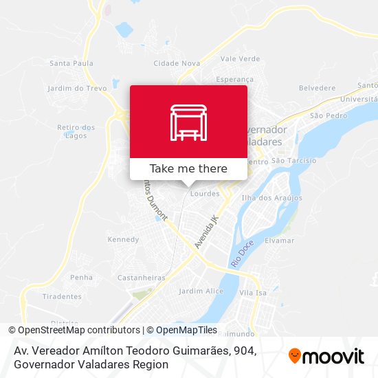 Mapa Av. Vereador Amílton Teodoro Guimarães, 904