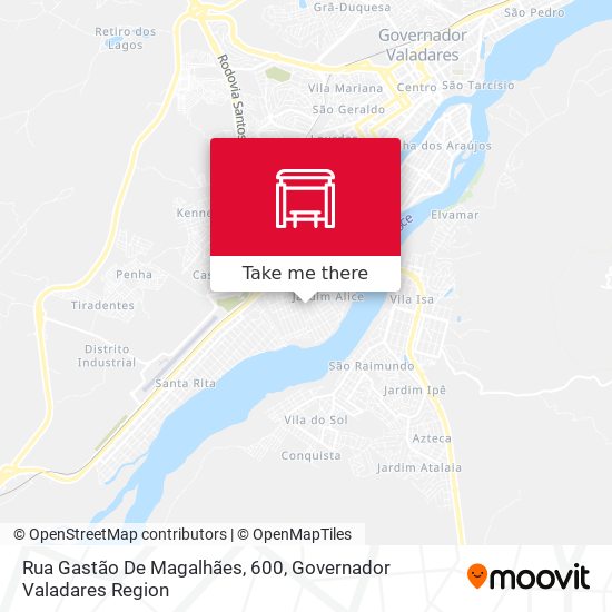 Mapa Rua Gastão De Magalhães, 600