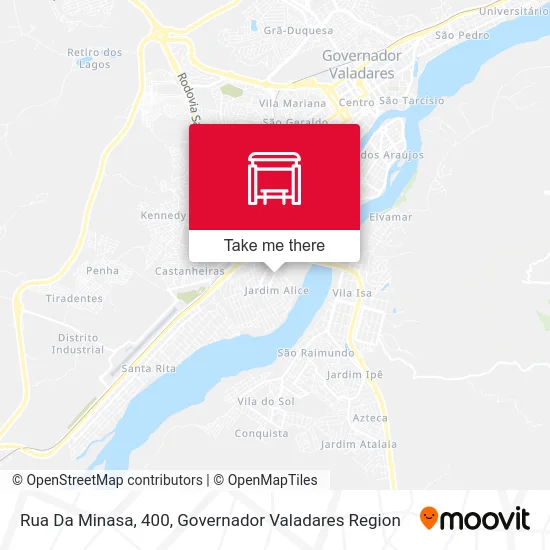 Rua Da Minasa, 400 map