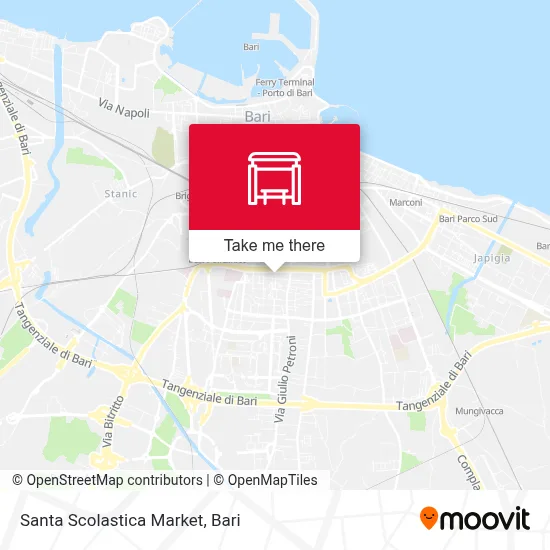 Santa Scolastica Market map