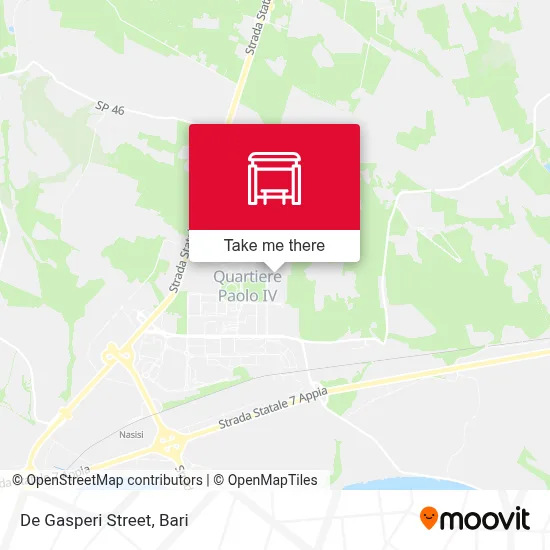 De Gasperi Street map