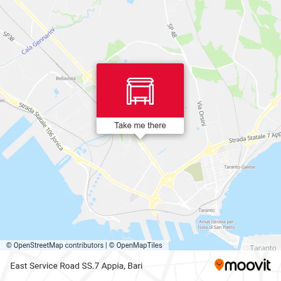 East Service Road SS.7 Appia map