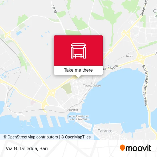 G. Deledda Street map