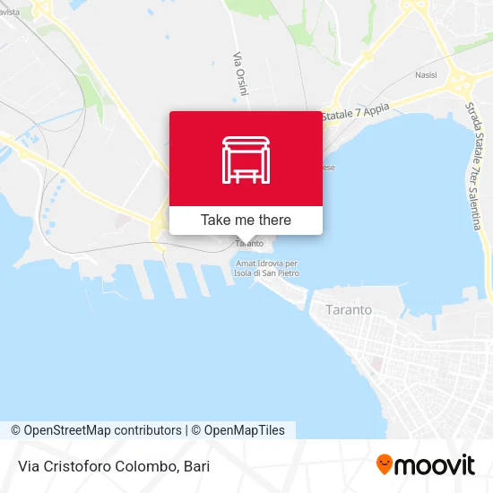 Via Cristoforo Colombo map