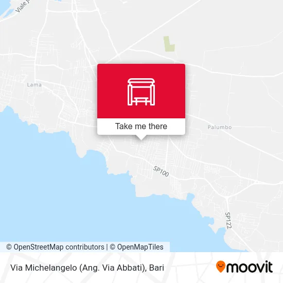 Via Michelangelo (Ang. Via Abbati) map