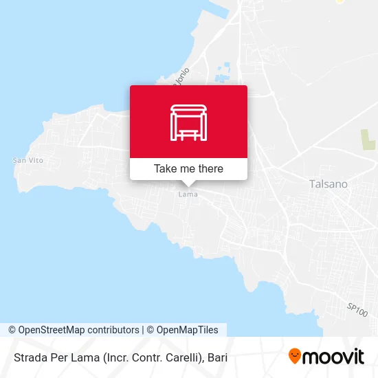 Strada Per Lama (Incr. Contr. Carelli) map