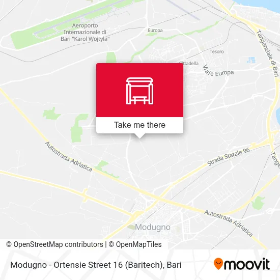 Modugno - Ortensie Street 16 (Baritech) map