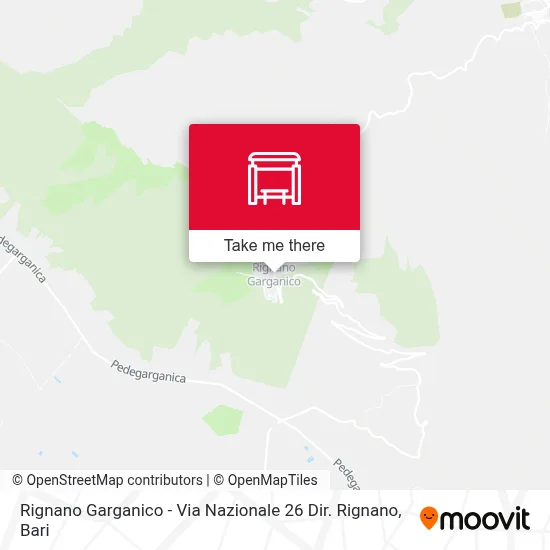 Rignano Garganico - Via Nazionale 26 Dir. Rignano map