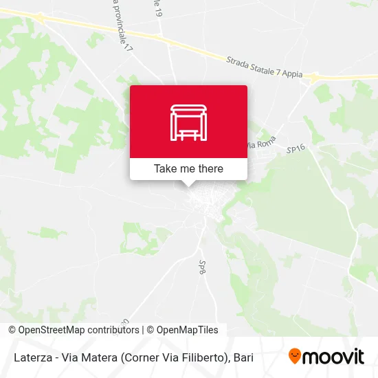 Laterza - Via Matera (Corner Via Filiberto) map