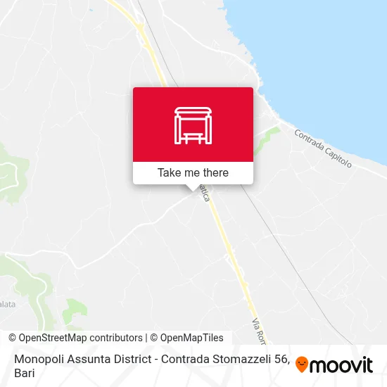 Monopoli Assunta District - Contrada Stomazzeli 56 map