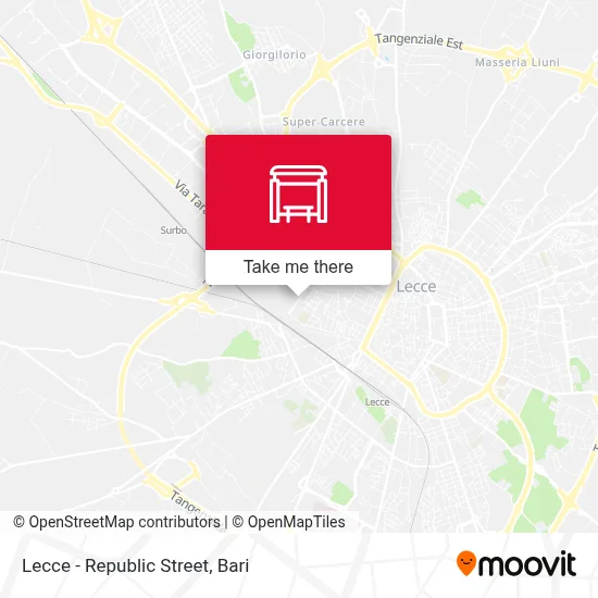 Lecce - Republic Street map