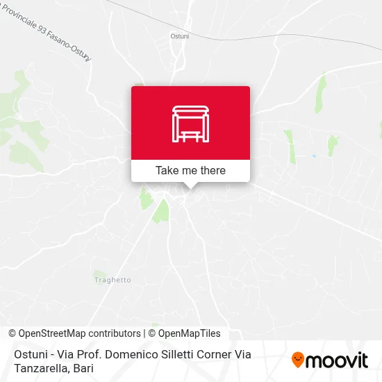 Ostuni - Via Prof. Domenico Silletti Corner Via Tanzarella map