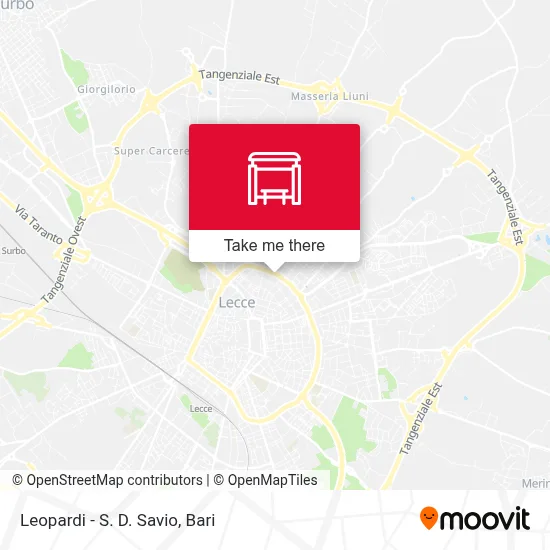 Leopardi - S. D. Savio map