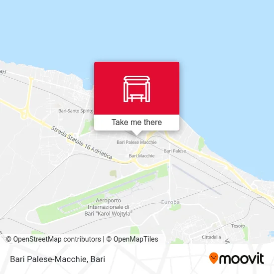 Bari Palese-Macchie map