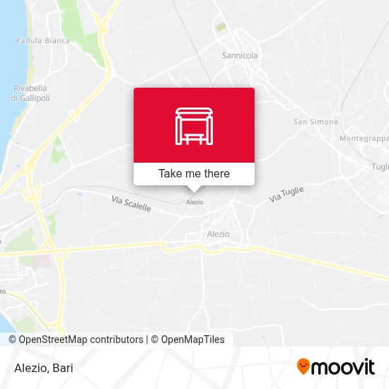 Alezio map