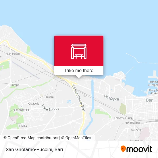 San Girolamo-Puccini map