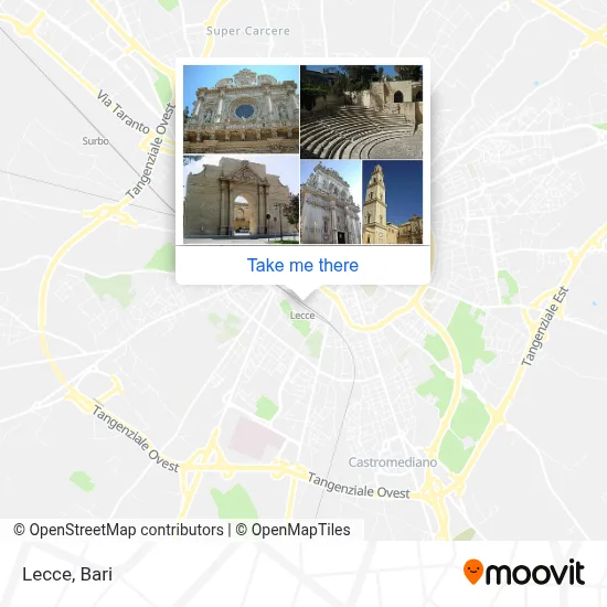 Lecce map