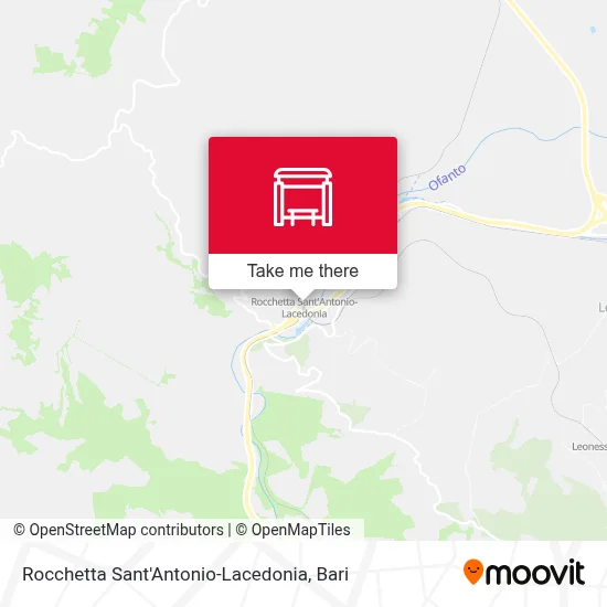 Rocchetta Sant'Antonio-Lacedonia map