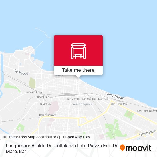 Lungomare Araldo Di Crollalanza Lato Piazza Eroi Del Mare map
