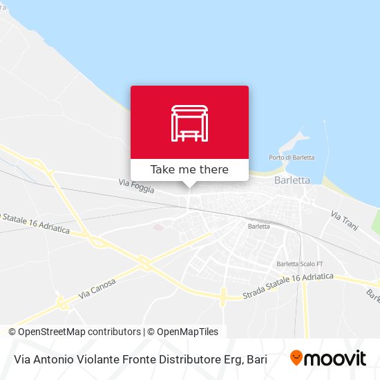 Via Antonio Violante Fronte Distributore Erg map